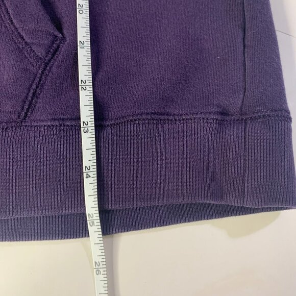 Nike Purple Pullover Hoodie Sweatshirt Spell Out Big Swoosh - Picture 7 of 8